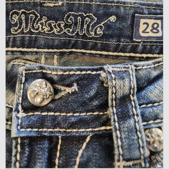 Miss Me Signature Boot Jeans Bootcut Stretch Denim style no: JY7037B - Picture 5 of 16